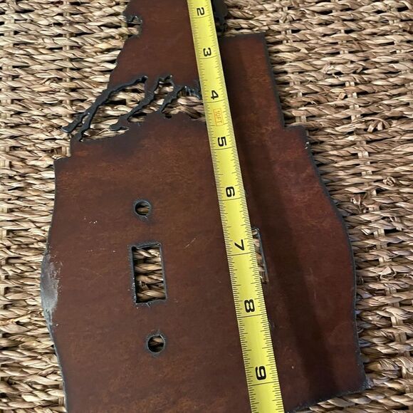 Metal Art Cowboy Double Light Switch Plate - Picture 14 of 16